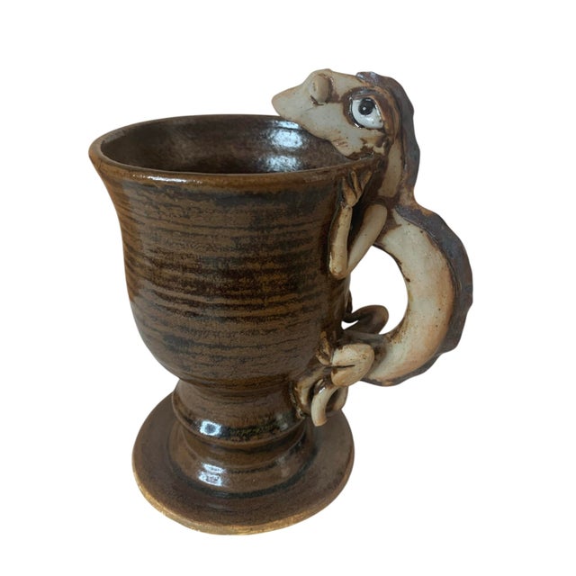 1980s Ceramic Dragon Mugs and Pitcher Attributed to Marcus Villagrán- 4 Pieces For Sale In Los Angeles - Image 6 of 10