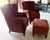 The style of these beautiful armchairs, with their carved wood and tufted upholstery is characteristic of the Napoleon III...