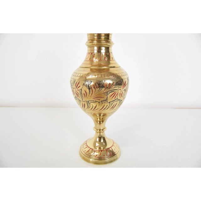 Mid-Century Brass Vase, 1960s For Sale - Image 4 of 10