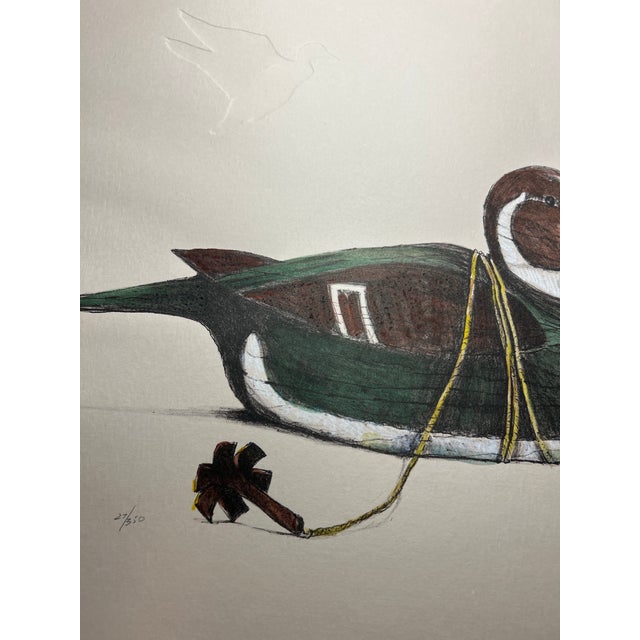 1970s Arthur Nevin Decoy Etchings - Matched Pair #27/150 For Sale - Image 12 of 17