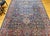 Vintage Persian Yazd Rug, Hand-Knotted Wool, Allover Floral Pattern, Navy & Red, 9x12 For Sale - Image 11 of 18