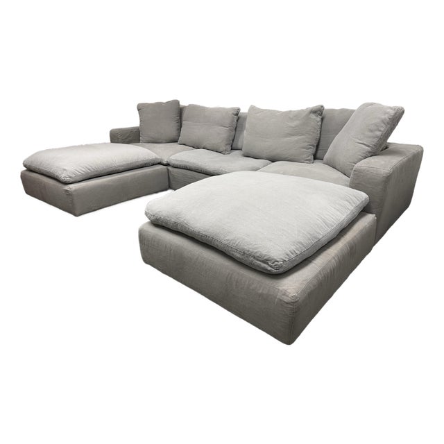 Restoration Hardware Cloud Modular U-Sectional, Set of Five For Sale