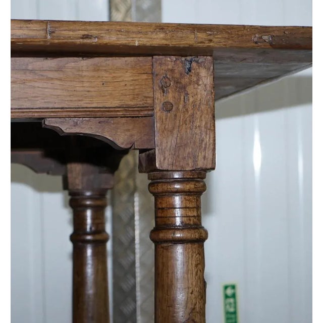 Charles I Oak Refectory Dining Hall Table, 1630s For Sale - Image 13 of 18