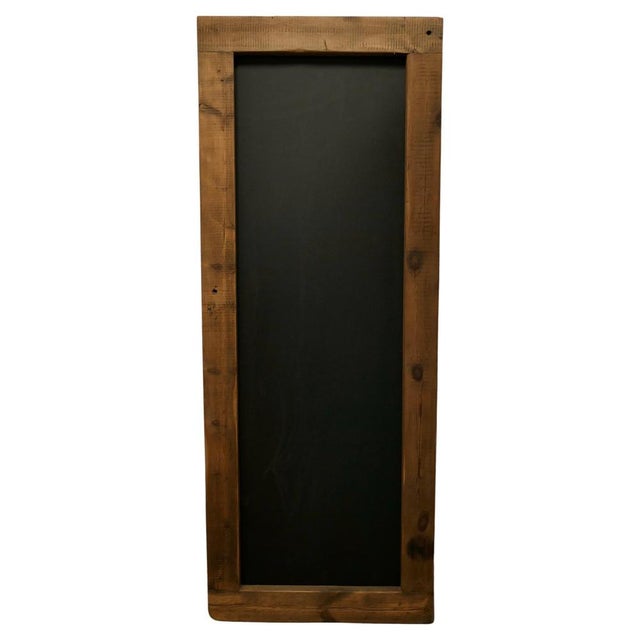 Black Recycled Pine Wine Bar Black Board, 1960s For Sale - Image 8 of 8