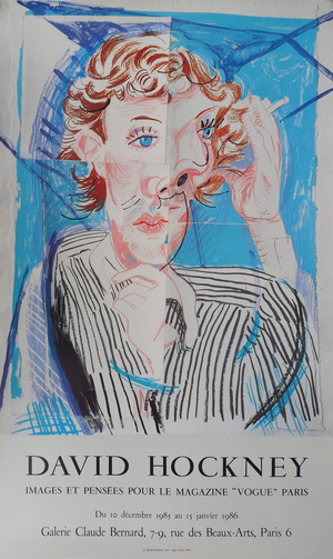 Cubist Portrait, Vogue Poster after David Hockney