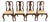 Henkel Harris Queen Anne Solid Mahogany Dining Chairs, Set of Four For Sale
