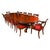 Antique Victorian Mahogany Twin Base Dining Table and Chairs, 1800s, Set of 13 For Sale - Image 14 of 14