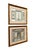 Offered is a set of 2 hand colored French School architectural engravings, "Appartements Privés de S.M. l'Impératrice au...