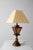 Vintage Mediterranean Revival Amber Glass Table Lamp For Sale - Image 10 of 14