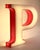 Large Mid-Century Modern Illuminated Letter P, 1970s For Sale - Image 9 of 9
