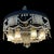 Large Vintage Italian Bronze and Murano Glass Rod Pendant Light, 1940s For Sale - Image 3 of 15