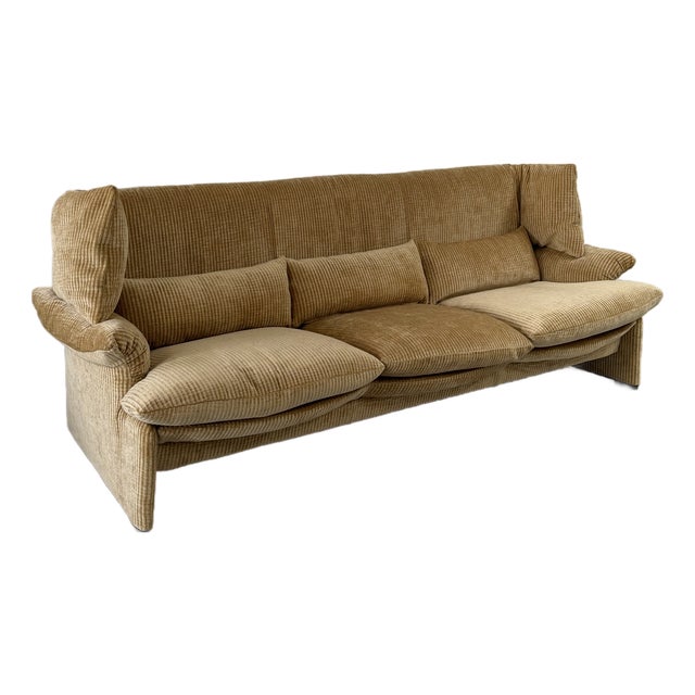 1980s Attributed to Vico Magistretti Portovenere Sofa for Cassina For Sale