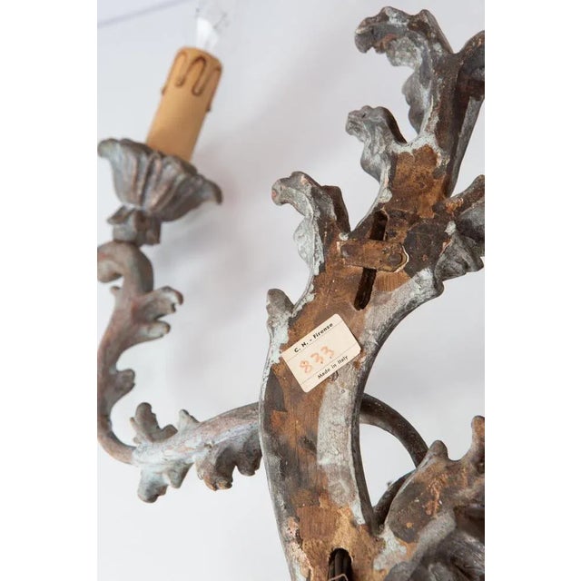 Florentine Italian Wall Light from C.N. Firenze 1950s For Sale - Image 9 of 10