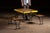 c. 1930s/1940s; Milwaukee Stamping Co. - Milwaukee, WI Portable folding picnic table and integrated chair set marketed as...