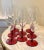 Ruby Red Stemmed Champagne Flutes - Set of 8 For Sale - Image 9 of 10