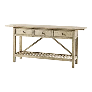 French Country Farmhouse Console Table
