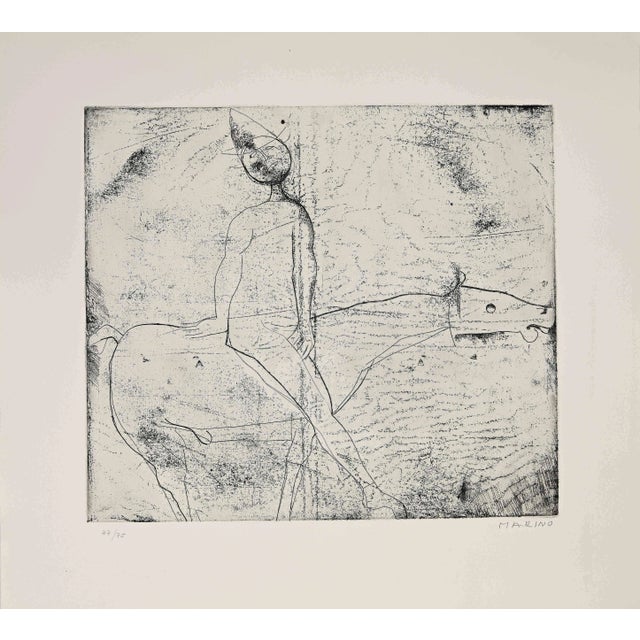 Marino Marini, Knight Game (Game of the Knight), Etching, 1969 For Sale