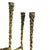A sculptural Brutalist nine-light candelabra (or Menorah) featuring staggered candle holders, branching horizontal...