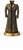This striking pair of sculptural table lamps is crafted from bronze and represents stylized, headless 19th-century coats,...