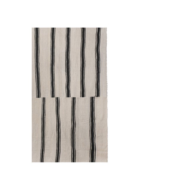 Mid-Century Modern Mid-20th Century Handmade Turkish Flatweave Kilim Gallery Rug 10'3'' X 11'8'' For Sale - Image 3 of 12