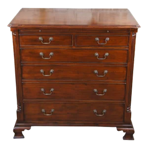 Arthur Brett English Georgian III Mahogany Bachelors Chest Tv Media Cabinet Bar