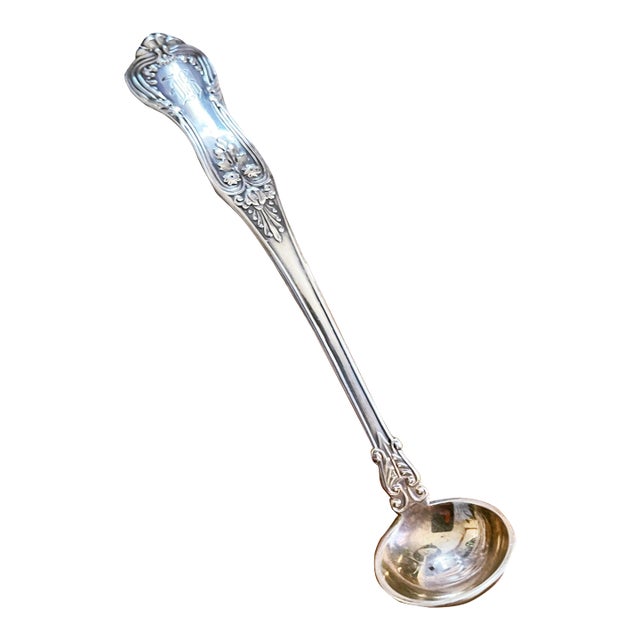 Antique Tiffany & Co Silver Plated Mustard Ladle For Sale