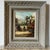 Mid 20th Century Figurative Painting in Grey Washed Carved Wood Frame For Sale - Image 11 of 11