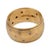 Contemporary Jabel Vintage Diamond 14k Yellow Gold Cigar Band, Size 6.5 For Sale - Image 3 of 5