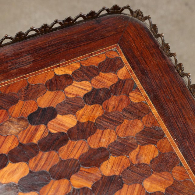 Italian Side Table in Poplar and Beech For Sale - Image 4 of 13