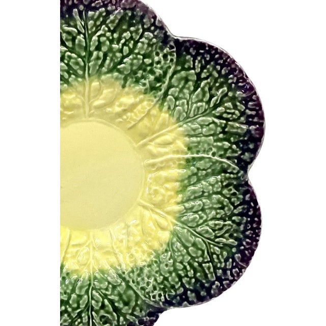 Set of Four Vintage Olfaire Portugal Ceramic Charger Plates For Sale - Image 4 of 8