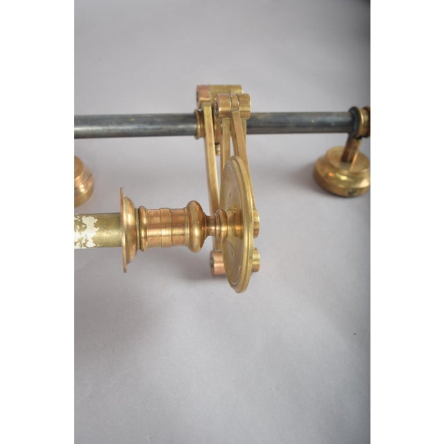 Vintage Brass Swing-Arm Wall Lamps from Maison Jansen, France, 1960s, Set of 2 For Sale - Image 9 of 17