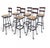 Brown Vintage Brutalist Barstools, 1970s, Set of 6 For Sale - Image 8 of 8