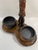 Vintage 1980s Walnut Double Umbrella Stick Stand For Sale - Image 6 of 17