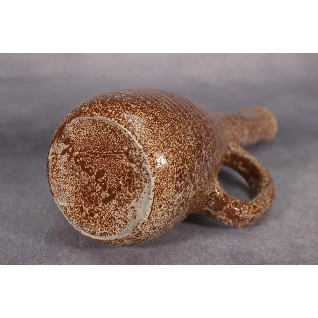Accolay Ceramic Pitcher with Handle, 1960s For Sale - Image 9 of 11