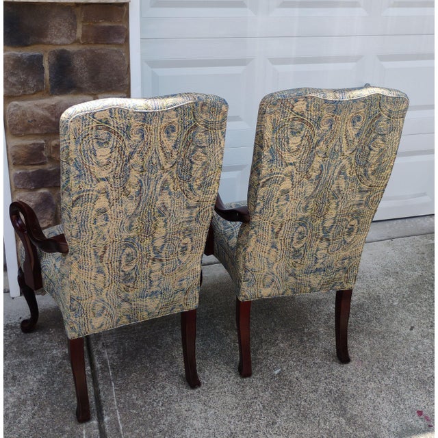 Bring sophistication to your, home with this stunning set by Ethan Allen Armchairs. Timeless Design: Features a...