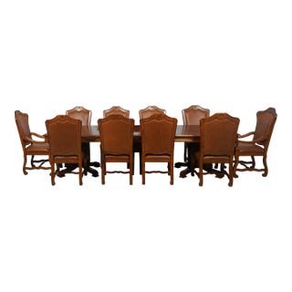 Stanley 13 Piece Cherry Dining Room Set For Sale