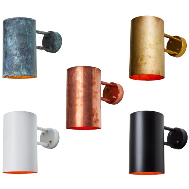 Large Hans-Agne Jakobsson C 627 'Rulle' Raw Brass Outdoor Sconce For Sale - Image 11 of 12