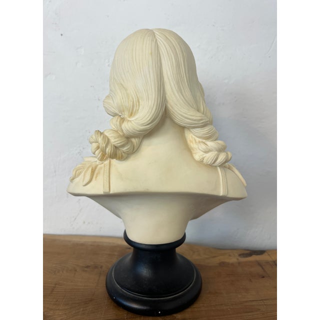 Black Vintage Classical Bust of a Lady by Arnoldo Giannelli, Italy, 1980s For Sale - Image 8 of 18