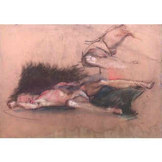 1930s Nathan Kredenser Male Nude Pastel For Sale