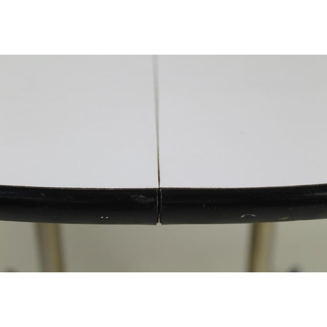 1970s Mid-Century Modern Herman Miller Style Expandable Table With Leaf For Sale - Image 4 of 9