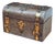 Victorian Brass Decorated Tea Caddy For Sale