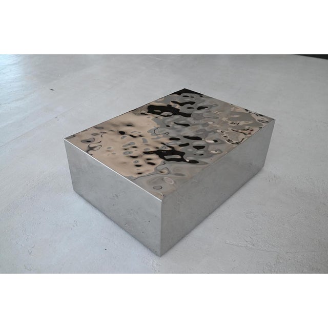 Small Mirage Sculptural Table in Stainless Steel by Veliento For Sale - Image 6 of 11