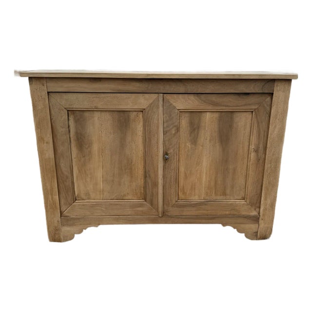 19th Century Louis Philippe Solid Walnut Bleached Sideboard / Buffet. For Sale