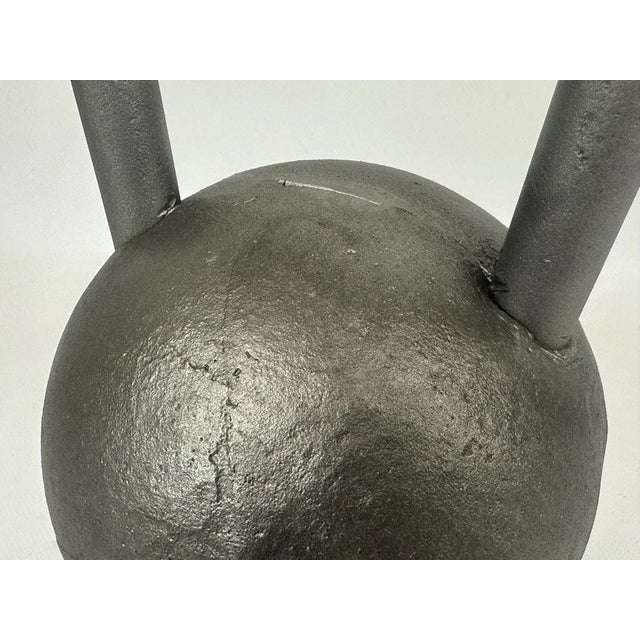 Antique German Cast Iron Kettlebell, 1930s For Sale - Image 3 of 8