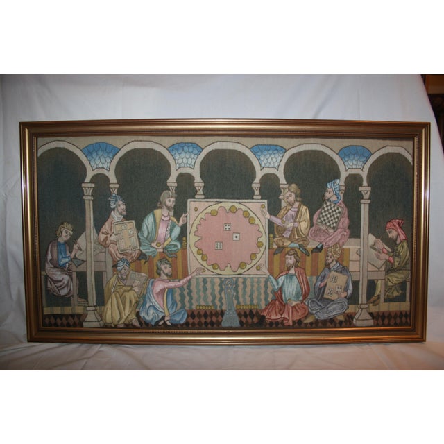 Tapestry made by the Royal Spanish Tapestry Factory, founded in 1721 by Rey Felipe V of Spain. The title of this work is...