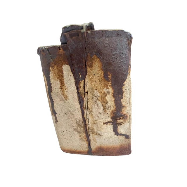 Mid Century Danish Modern Studio Pottery Vase For Sale - Image 4 of 9