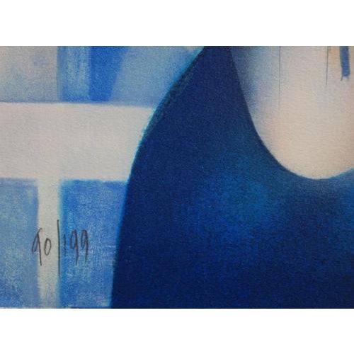 Jean-Baptiste Valadie, White Light on Santorini, Original Lithograph For Sale - Image 5 of 6