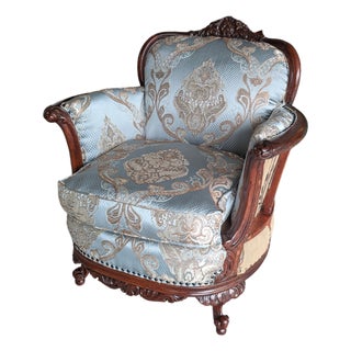 Vintage Deconstructed Louis XVI Style Accent Armchair For Sale