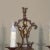 Pair of Antique Italian Wrought Iron and Painted Wood Sconces For Sale - Image 9 of 12