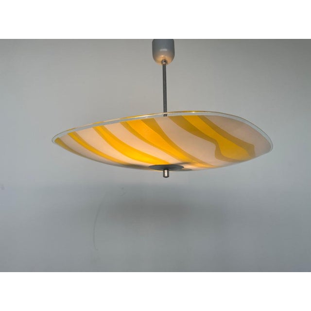 Mid-Century Glass Pendant attributed to Napako, Former Czechoslovakia, 1970s For Sale - Image 4 of 9